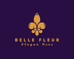 Fleur De Lis Spearhead logo design