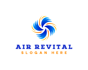 Air Flow Ventilation logo design