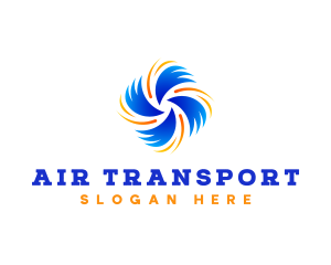 Air Flow Ventilation logo design