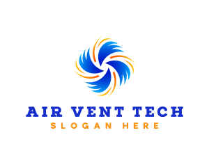 Air Flow Ventilation logo design