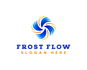 Air Flow Ventilation logo design