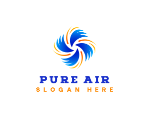 Air Flow Ventilation logo design