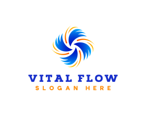 Air Flow Ventilation logo design