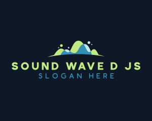 Abstract Digital Wave logo design