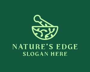 Natural Pharmacy Pestle logo design