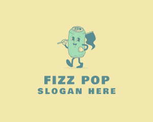 Retro Soda Can logo design