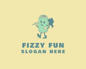 Retro Soda Can logo
