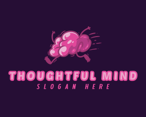 Mental Brain Run logo design