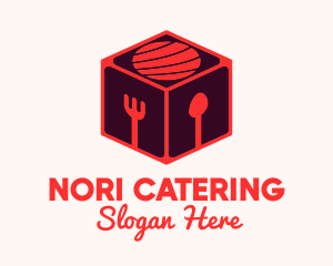 Sushi Restaurant Cube logo design