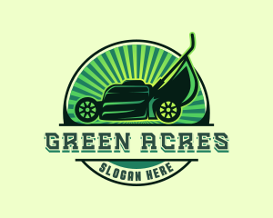 Field Lawn Mower Maintenance logo design