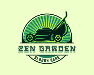 Field Lawn Mower Maintenance logo design