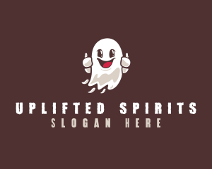 Thumb Flying Ghost logo design