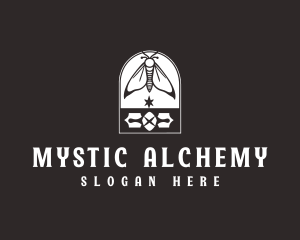 Mystic Moth Insect logo design