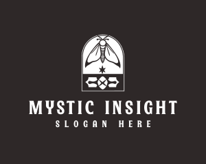 Mystic Moth Insect logo design