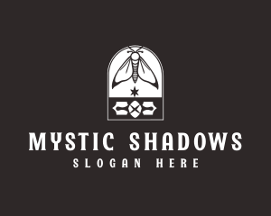 Mystic Moth Insect logo design