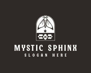 Mystic Moth Insect logo design