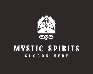 Mystic Moth Insect logo design