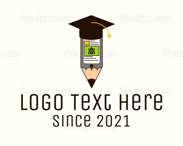 Graduation Cap Mobile Class Logo