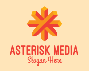 Orange Geometric Asterisk   logo