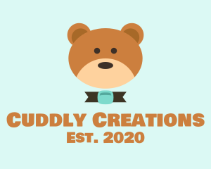 Brown Teddy Bear logo design
