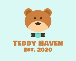 Brown Teddy Bear logo design