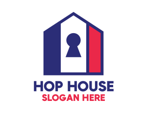 USA House Key logo design