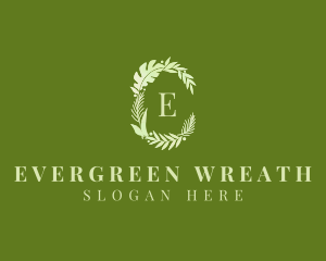 Leaf Wreath Botanical logo design