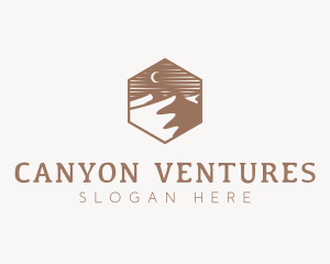 Desert Dune Landscape logo design