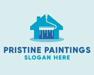 House Painting Roller logo design