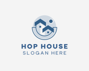 Town House Roof Renovation logo design