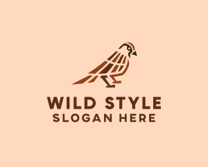 Wild Sparrow Bird logo design