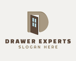 Door Courier Letter D logo design