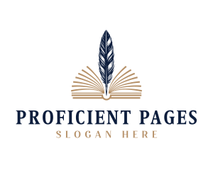 Writing Quill Book logo