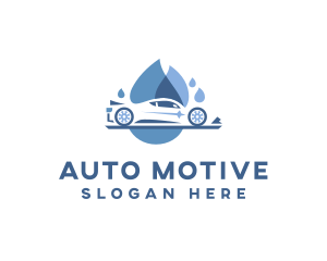 Car Auto Wash Cleaning logo design