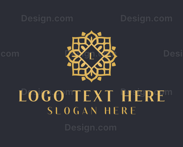 Elegant Floral Jewelry Logo