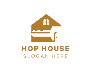 Brown House Key logo design