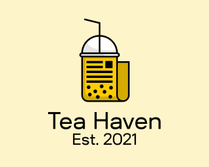 Tea Drink Document  logo design