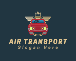 Crown Wings Car logo design