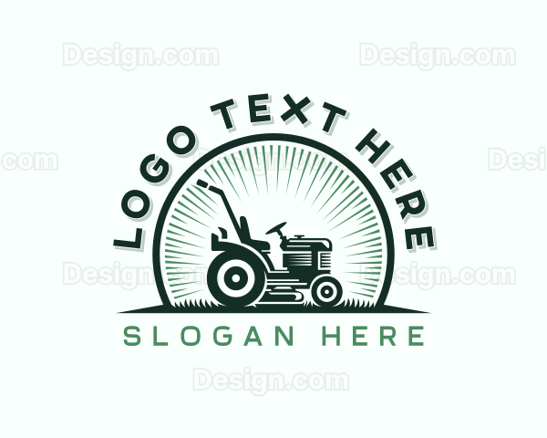 Lawn Mower Grass Cutter Logo