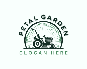 Lawn Mower Grass Cutter logo design