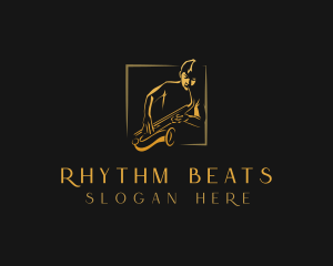 Saxophone Musician Instrument logo design