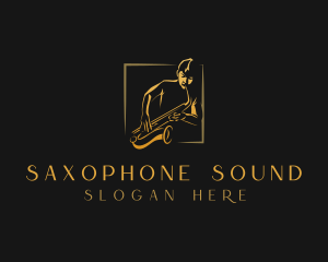 Saxophone Musician Instrument logo