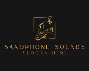 Saxophone Musician Instrument logo