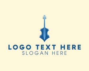 Violin - Modern Elegant Violin logo design