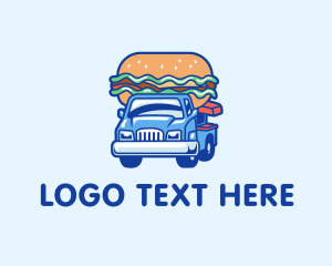 Burger Fast Food Truck logo