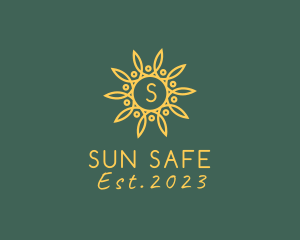 Sun Solar Power Farm  logo design