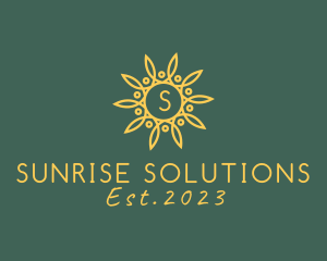 Sun Solar Power Farm  logo design