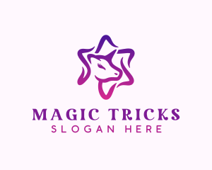 Magical Pony Unicorn logo design