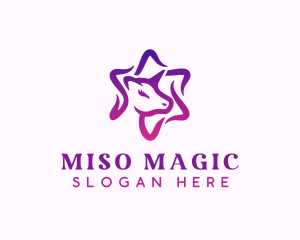 Magical Pony Unicorn logo design