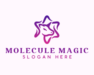 Magical Pony Unicorn logo design